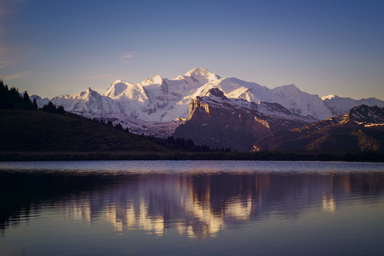 2020 Mont Blanc Blues - Sunrise Lac Joux Plane 750 Nina Clare Photography